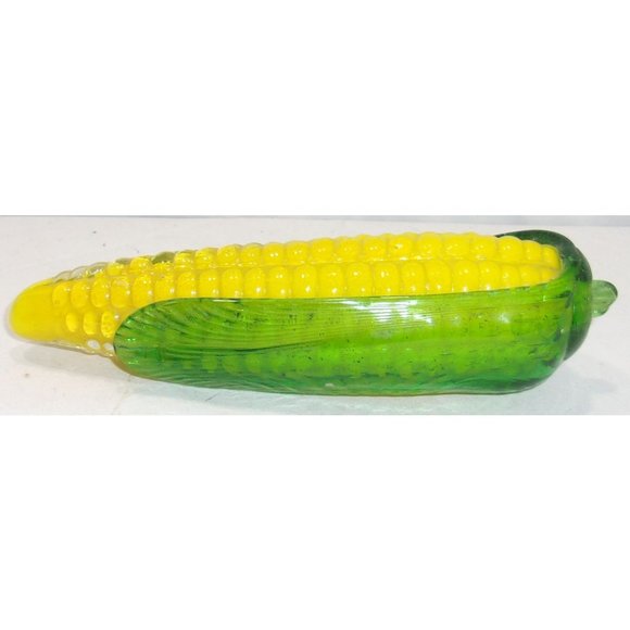 Beautiful Murano Style Encased Glass "Corn on the Cob" Decor - Picture 2 of 9